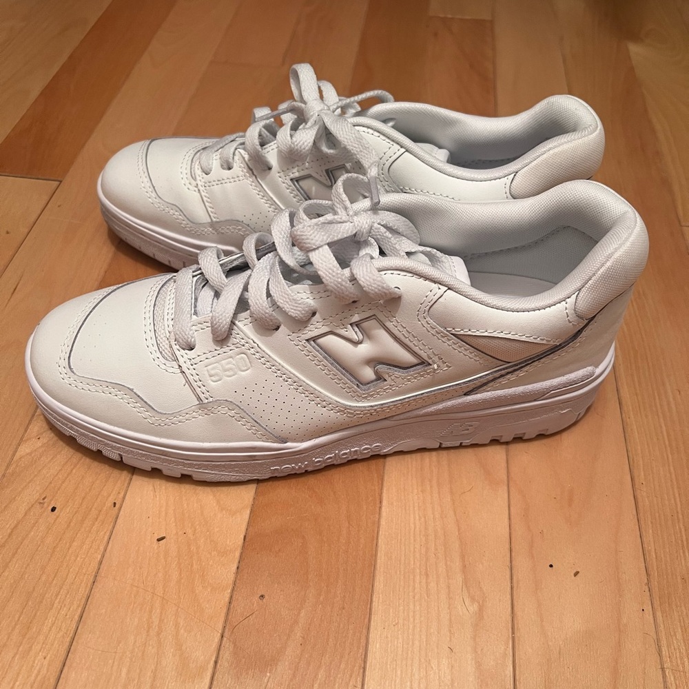 New Balance 550 White Low-Top Sneakers